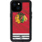 NHL Blackhawks Red Stripes iPhone 13 Mini Waterproof Case
