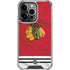 NHL Blackhawks Red Stripes iPhone 13 Pro Clear Case