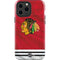 NHL Blackhawks Red Stripes iPhone 13 Pro Max Impact Case