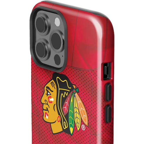 NHL Blackhawks Red Stripes iPhone 13 Pro Max Impact Case