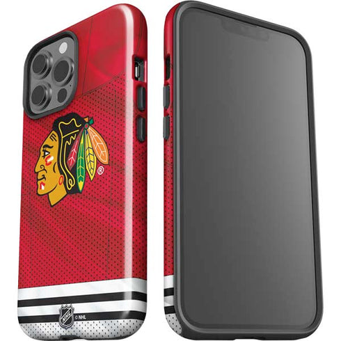 NHL Blackhawks Red Stripes iPhone 13 Pro Max Impact Case