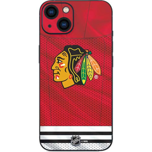 NHL Blackhawks Red Stripes iPhone 13 Skin