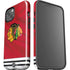 NHL Blackhawks Red Stripes iPhone 15 Plus Impact Case