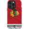 NHL Blackhawks Red Stripes iPhone 14 Pro Impact Case