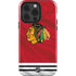 NHL Blackhawks Red Stripes iPhone 15 Pro Impact Case