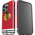 NHL Blackhawks Red Stripes iPhone 14 Pro Impact Case