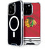 NHL Blackhawks Red Stripes iPhone 15 Pro MagSafe Case