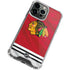 NHL Blackhawks Red Stripes iPhone 15 Pro Max Clear Case