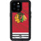 NHL Blackhawks Red Stripes iPhone 14 Pro Max Waterproof Case