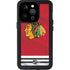 NHL Blackhawks Red Stripes iPhone 14 Pro Waterproof Case