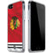 NHL Blackhawks Red Stripes iPhone SE (2nd & 3rd Gen) Clear Case
