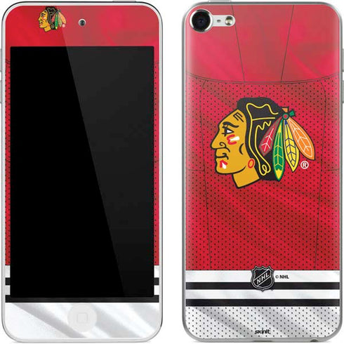 NHL Blackhawks Red Stripes Apple iPod Skin