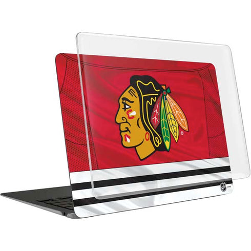 NHL Blackhawks Red Stripes MacBook Air 13in (2020) Case plus Skin