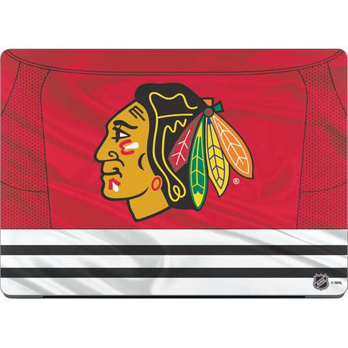 NHL Blackhawks Red Stripes MacBook Pro 14in (2021-24) Skin