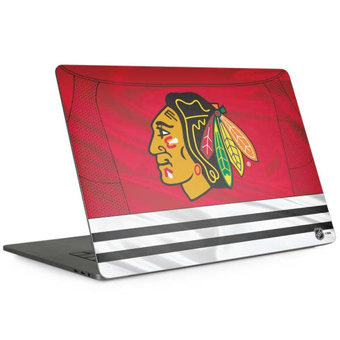 NHL Blackhawks Red Stripes Apple MacBook Pro 15-inch Skin