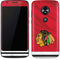 NHL Blackhawks Red Stripes Moto E5 Play Skin