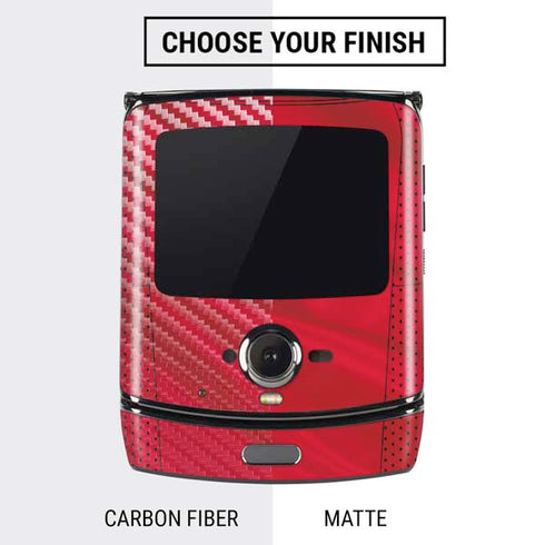 NHL Blackhawks Red Stripes Motorola RAZR Skin