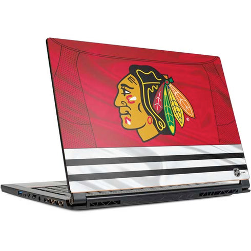 NHL Blackhawks Red Stripes MSI GS65 Stealth Laptop Skin
