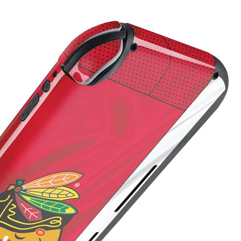 NHL Blackhawks Red Stripes Nintendo Switch Lite Skin
