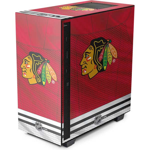 NHL Blackhawks Red Stripes NZXT H510 Compact ATX Mid-Tower Case Skin