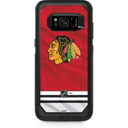NHL Blackhawks Red Stripes Otterbox Commuter Galaxy Skin