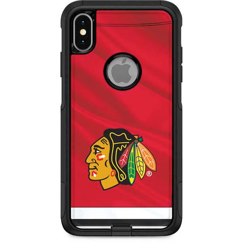 NHL Blackhawks Red Stripes Otterbox Commuter iPhone Skin