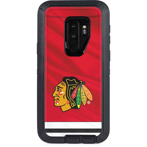 NHL Blackhawks Red Stripes Otterbox Defender Galaxy Skin