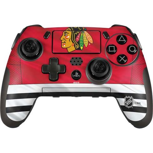 NHL Blackhawks Red Stripes PlayStation Scuf Vantage 2 Controller Skin