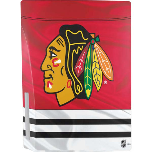 NHL Blackhawks Red Stripes PS5 Console Skin