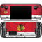 NHL Blackhawks Red Stripes Steam Deck Handheld Gaming Computer Skin