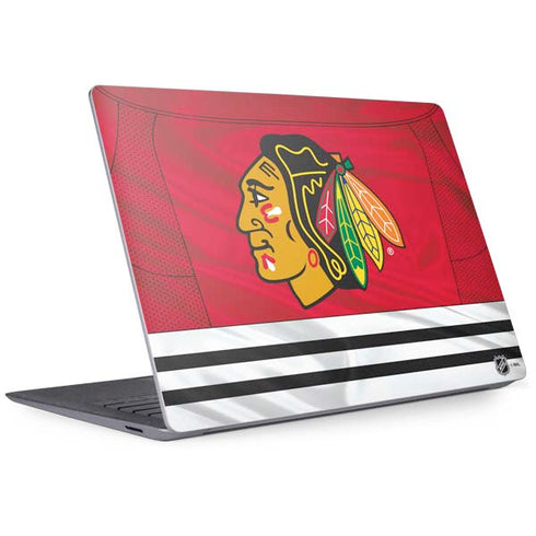NHL Blackhawks Red Stripes Surface Laptop 3 13.5in Skin