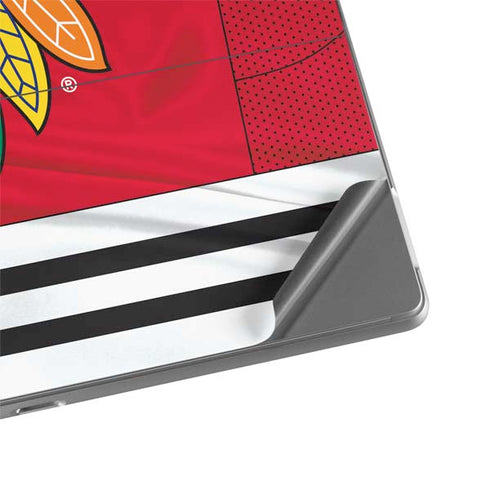 NHL Blackhawks Red Stripes Surface Pro 8 Skin