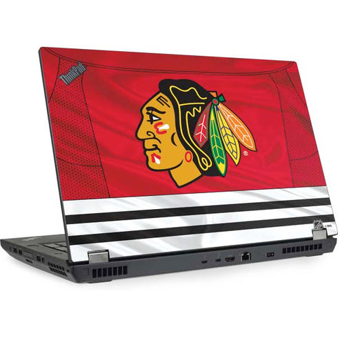 NHL Blackhawks Red Stripes Lenovo ThinkPad Skin