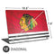 NHL Blackhawks Red Stripes Universal Laptop 13in (10.6 x 7.6in) Skin