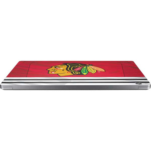 NHL Blackhawks Red Stripes Universal Laptop 14in (11.4 x 8.2in) Skin