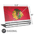 NHL Blackhawks Red Stripes Universal Laptop 17in (13.8 x 10in) Skin