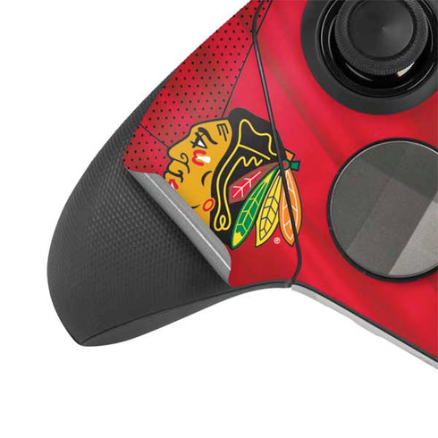 NHL Blackhawks Red Stripes Xbox Elite Wireless Controller Series 2 Skin