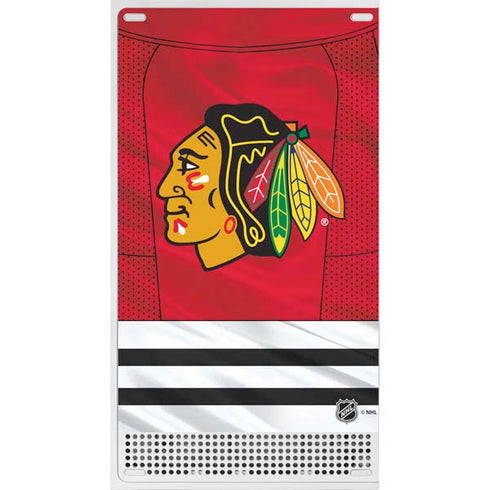 NHL Blackhawks Red Stripes Xbox Series S Bundle Skin