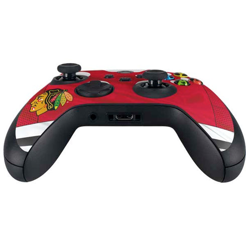 NHL Blackhawks Red Stripes Xbox Series X Controller Skin