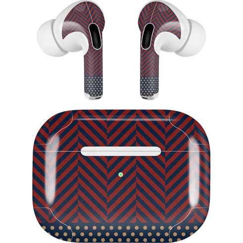 Blocked Polka Dot Chevron AirPods Pro 2nd Gen Skin