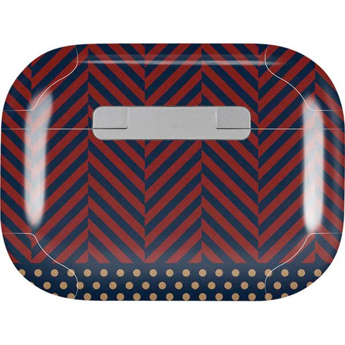 Blocked Polka Dot Chevron AirPods Pro 2nd Gen Skin