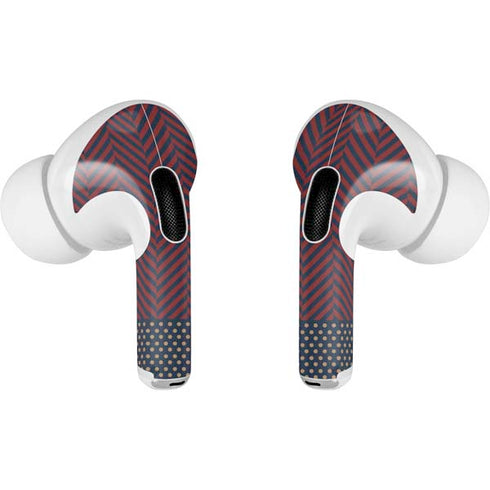 Blocked Polka Dot Chevron AirPods Pro 2nd Gen Skin