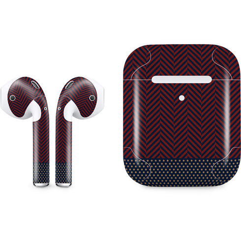 Blocked Polka Dot Chevron Apple AirPods 2 Skin