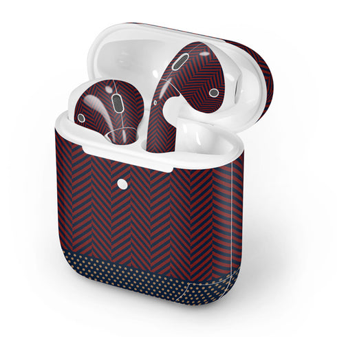 Blocked Polka Dot Chevron Apple AirPods 2 Skin