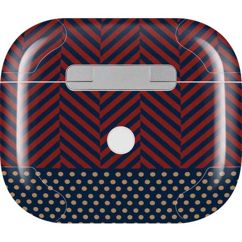 Blocked Polka Dot Chevron Apple AirPods (3rd Gen 2021) Skin
