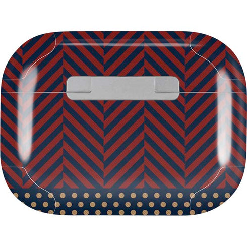 Blocked Polka Dot Chevron Apple AirPods Pro Skin
