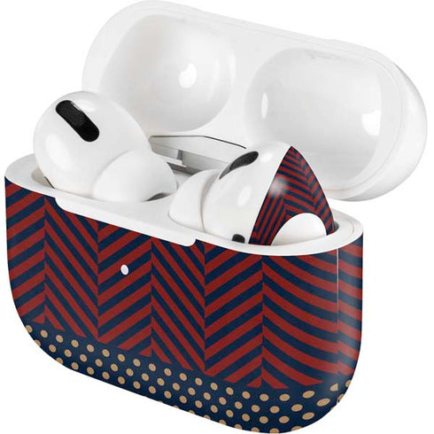 Blocked Polka Dot Chevron Apple AirPods Pro Skin