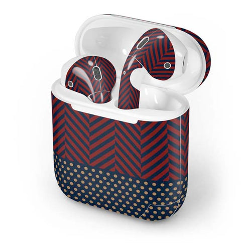 Blocked Polka Dot Chevron Apple AirPods Skin