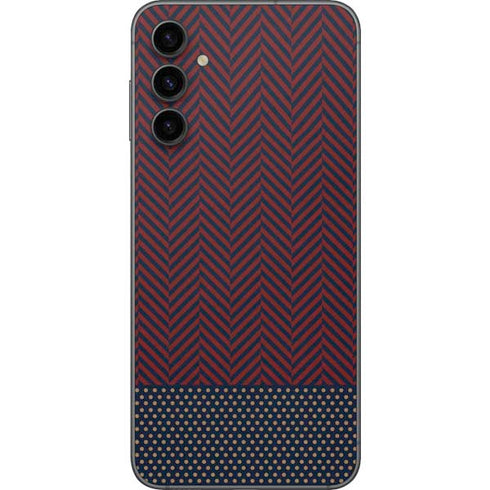 Blocked Polka Dot Chevron Galaxy A14 5G Skin