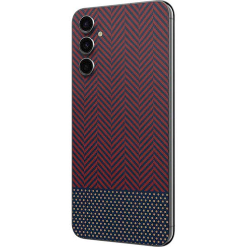 Blocked Polka Dot Chevron Galaxy A14 5G Skin